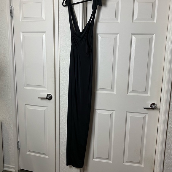 Nookie Selene Halter Maxi Dress Gown Black - Picture 6 of 10
